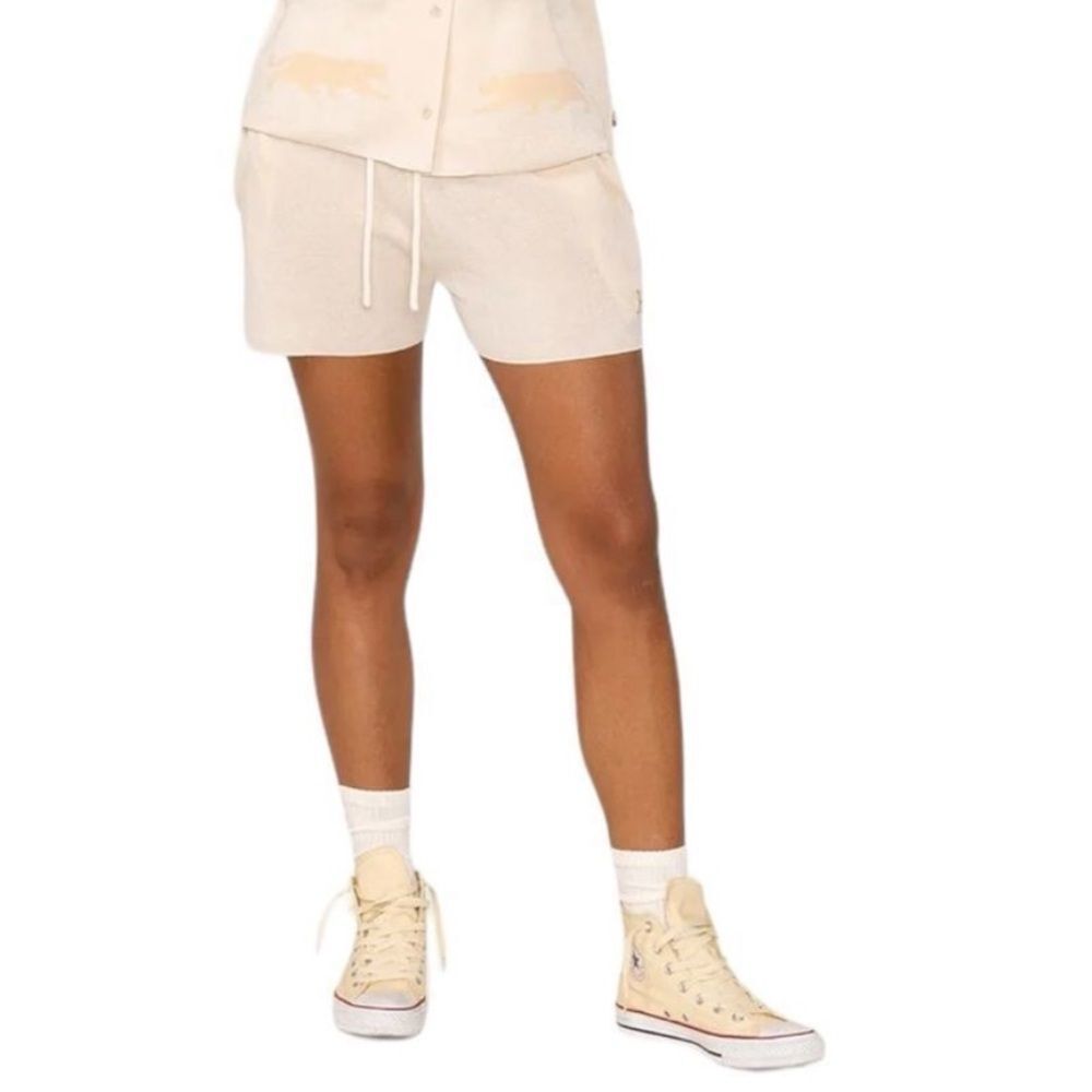 Honor the gift knit lounge shorts letter H monogram cream color size XS - Picture 2 of 11